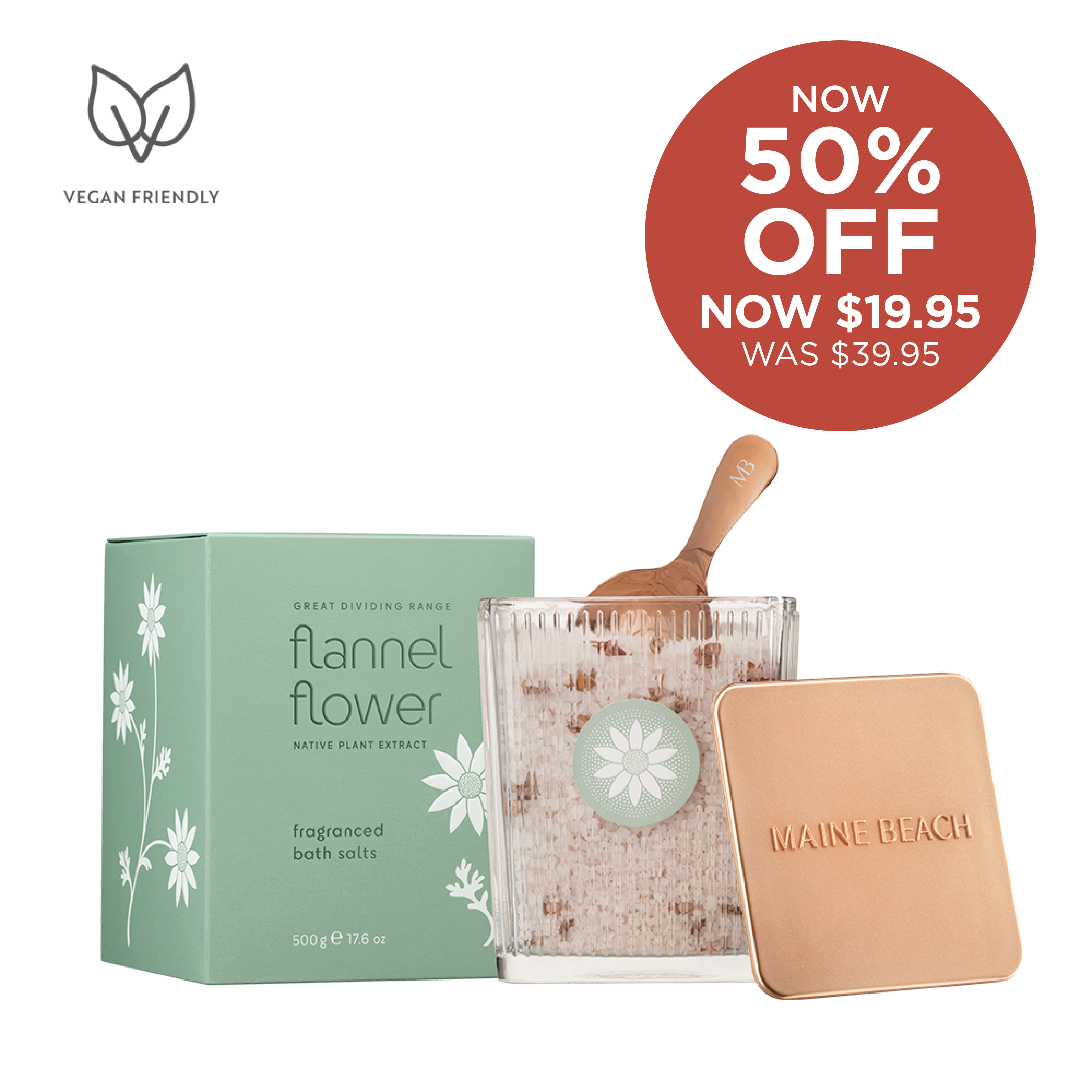 Flannel Flower - Fragranced Bath Salts 500g