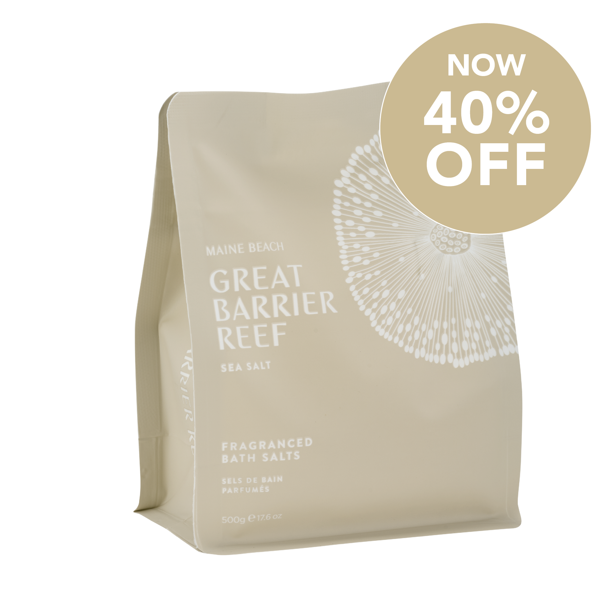 Great Barrier Reef Sea Salt - Fragranced Bath Salts Pouch 500g